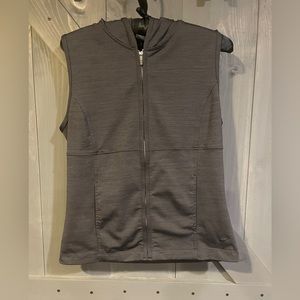 Nike Dri-Fit Hooded Vest, Child's Medium (8-10), Charcoal, Excellent Condition